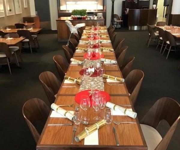 Christmas table setting