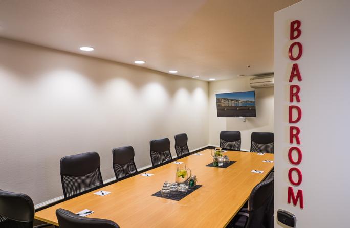 Boardroom table and chairs